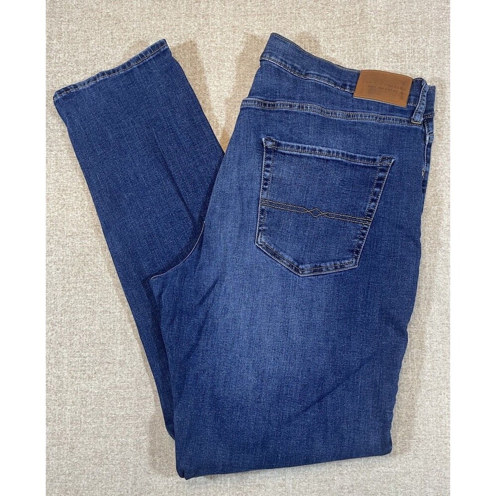 Lucky Brand Los Angeles 410 Athletic Straight Jeans Mens Size 40x34 Blue